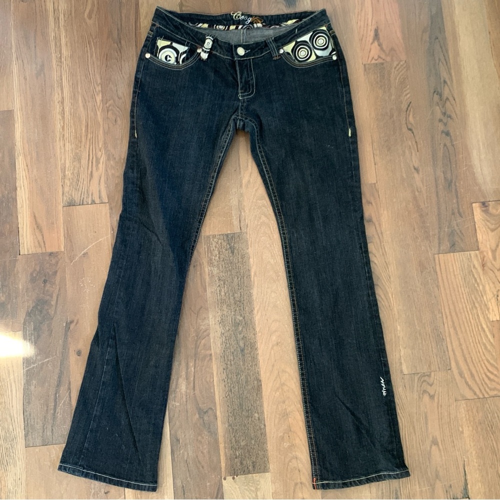 Vintage Coogi Dark Wash Women’s Embroidered Jeans Size 13/14 - Picture 4 of 16
